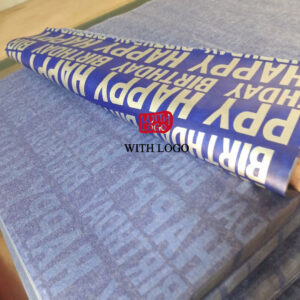 Papel de regalo personalizado con logo corporativo premium