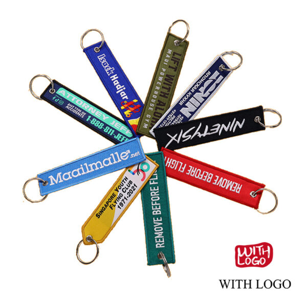 Llavero personalizado de tela con logo