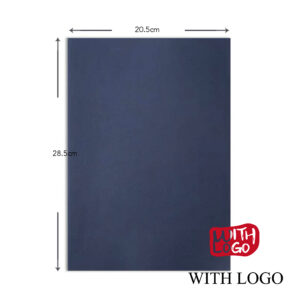 Cuaderno corporativo personalizado con logo metálico (A4)