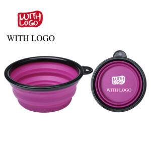 Tazón de viaje plegable personalizable para mascotas