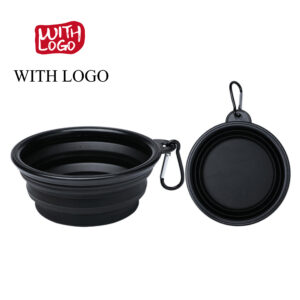 Tazón plegable de silicona personalizado para mascotas