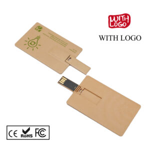 Pendrive tarjeta biodegradable personalizable 16GB