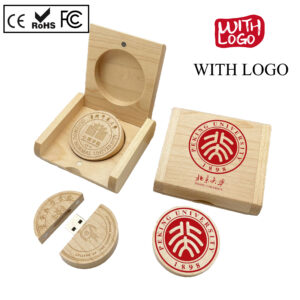 Pendrive de madera ecológico personalizado con caja magnética 8GB