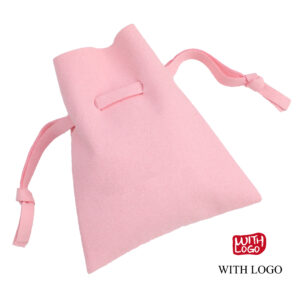 Bolsa de microfibra elegante para joyería personalizada