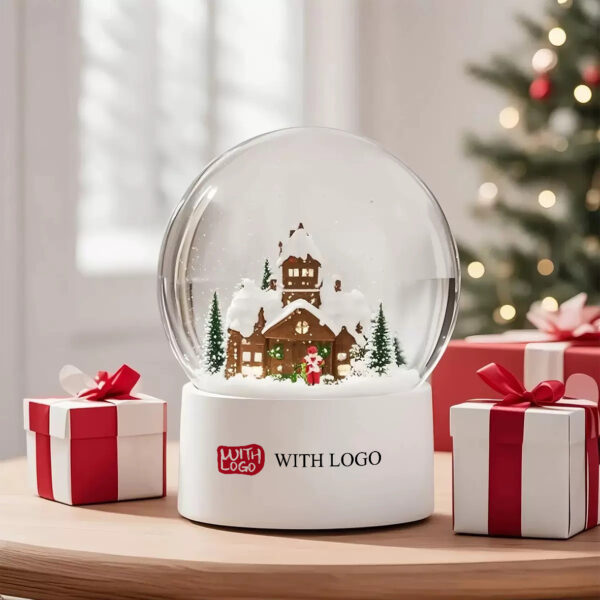 Bola de nieve navideña personalizada