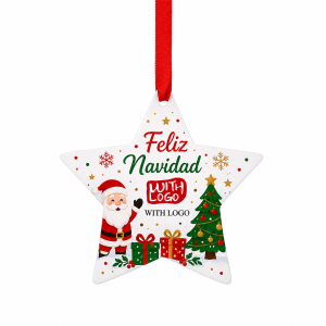 Adornos navideños personalizables sublimación doble cara