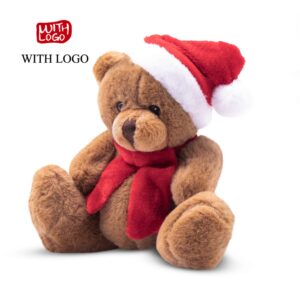 Peluche navideño personalizado osito papá noel