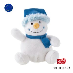 Muñeco de nieve de peluche navideño personalizable para regalo corporativo