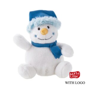 Muñeco de nieve de peluche navideño personalizable para regalo corporativo