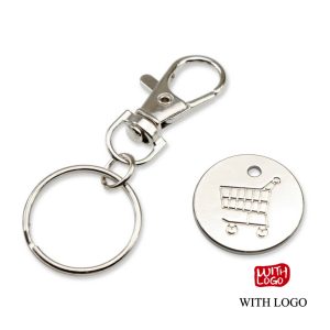 Llavero Metálico Personalizado con Ficha para Carrito €1