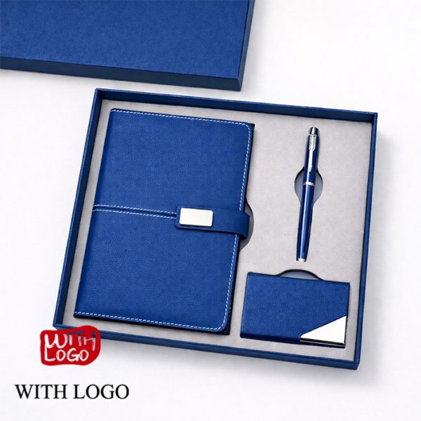 Set cuaderno, bolígrafo y tarjetero