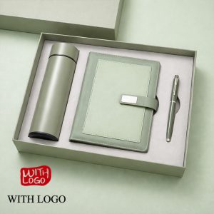 Ref. 2679 Set Regalo Corporativo con Termo, Cuaderno y Bolígrafo Personalizados – Caja Premium