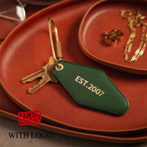 Llavero Hotelero Personalizado de Cuero PU con Logo