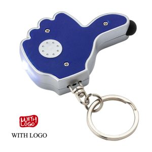 Custom LED Thumb Keychain with Touch Screen Stylus