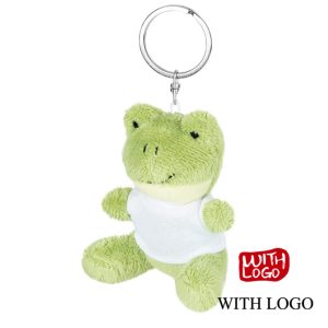 Llavero rana de peluche personalizado con logo