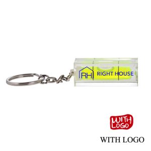 Llavero nivel de burbuja personalizado con logo | Mini herramienta promocional