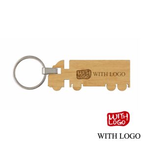 Llavero Camión de Bambú Personalizado