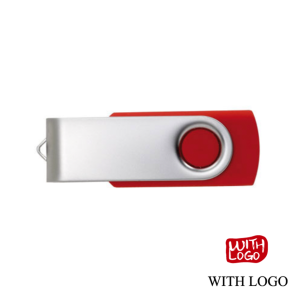 Memoria USB Personalizada 8GB con Cubierta Metálica Giratoria