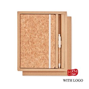 Cuaderno de Corcho A5 con Bolígrafo y Caja de Regalo Personalizado