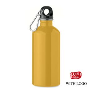 Botella de Acero Inoxidable Reciclado 500 ml Personalizada con Logo y Mosquetón