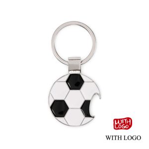 Llavero Abridor Balón de Fútbol Personalizado | Llavero Metálico con Logo
