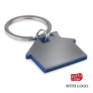 Llavero Casa Personalizado con Logo | Acero Inoxidable y ABS para Inmobiliarias