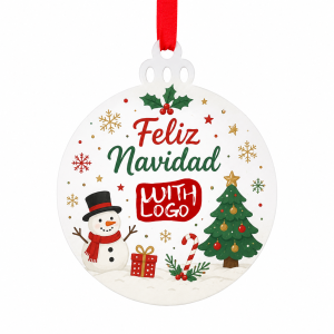 Adornos navideños personalizables sublimación doble cara