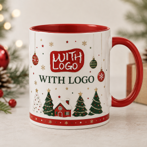 Taza personalizada sublimada a todo color para Navidad